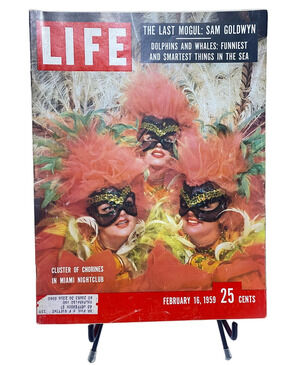 LIFE Magazine February 16 1959 Miami Showgirls Chorus Girls Nightclub Cover
